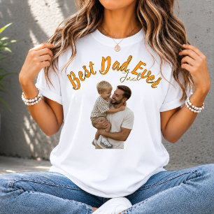 Camiseta Melhor Pai do Mundo Foto Personalizada Dia dos Pai