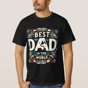 Camiseta Melhor Pai do Mundo - Geométrico Retro
