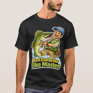 Camiseta Melhor Pai do Mundo Pike Master desenho animado en