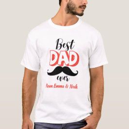 Camiseta Melhor Pai do Mundo Presente Personalizado para o 