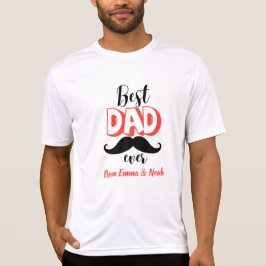 Camiseta Melhor Pai do Mundo Presente Personalizado para o 