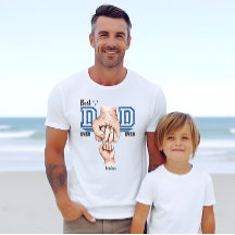 Camiseta Melhor Pai do Mundo Punho Cerrado - Nome 