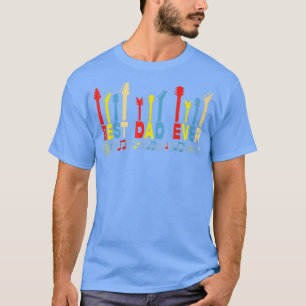 Camiseta Melhor Pai Do Pai De Violão Vintage Lover Guitarra