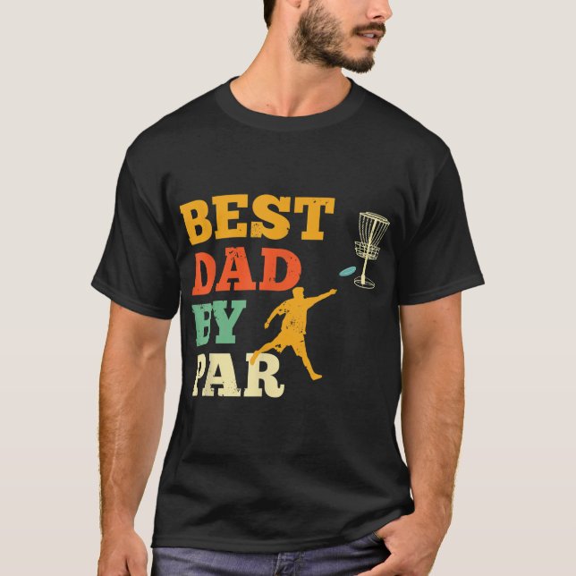 Camiseta Melhor Pai Do Par Disk Golf Lover Frisbee Golfing  (Frente)
