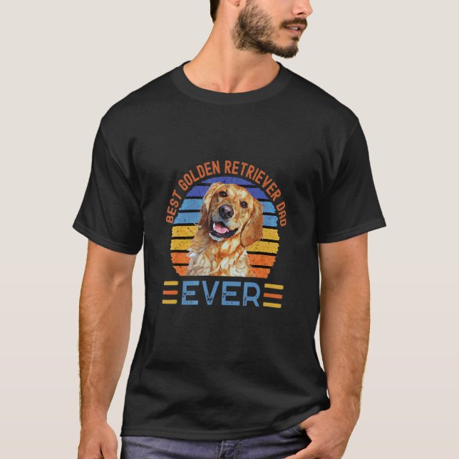 Camiseta Melhor Pai do Retriever Dourado Já Existe Dia dos  (Frente)