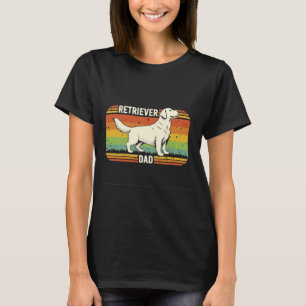 Camiseta Melhor Pai do Retriever Dourado Vintage Pai Cachor
