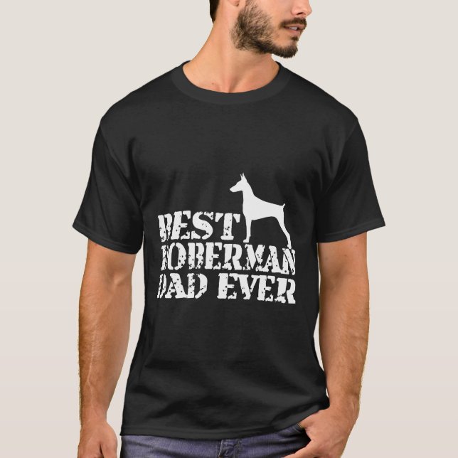 Camiseta Melhor Pai Doberman 92 (Frente)