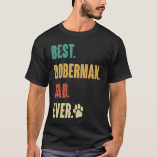Camiseta Melhor Pai Doberman Cão Dobie