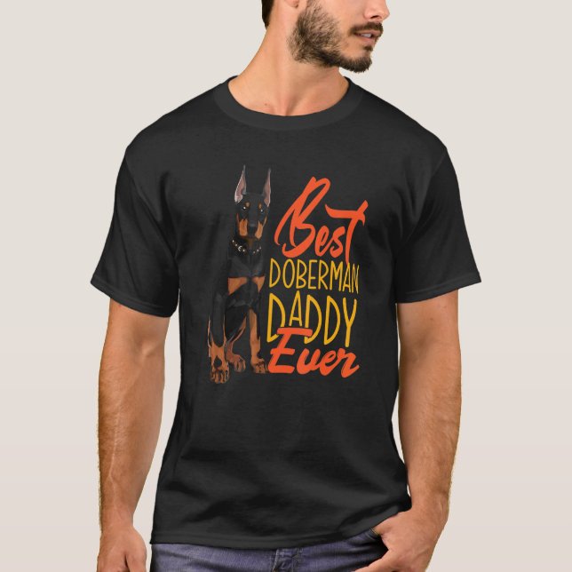 Camiseta Melhor Pai Doberman Ever Dobermans (Frente)