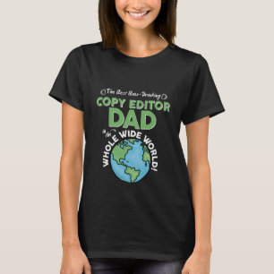 Camiseta Melhor Pai Editor do Mundo Inteiro