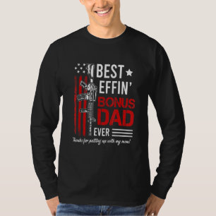Camiseta Melhor Pai Effin Bonus Direitos de Arma de Pai Amé