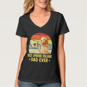 Camiseta Melhor Pai Espinone Italiano Alguma Vez Retro Vint