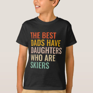 Camiseta Melhor Pai Esquiador Filha Meninas Divertidas Esqu