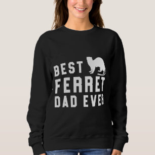 Camiseta Melhor Pai Ferret Nunca Pet Weasel Branco