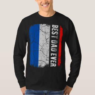 Camiseta Melhor Pai Francês De França Dia de os pais De Ban