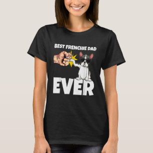 Camiseta Melhor Pai Francês de Todos os Tempos Frenchie Pap
