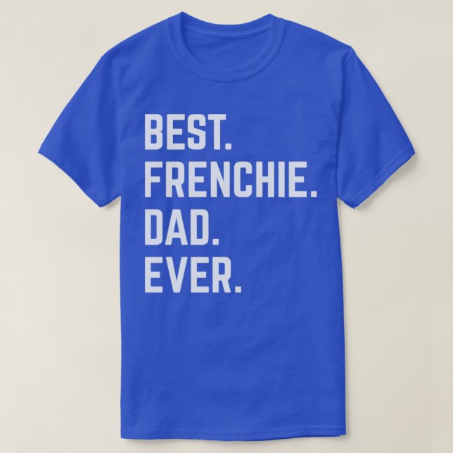 Camiseta Melhor Pai francês Ever5 (Frente do Design)
