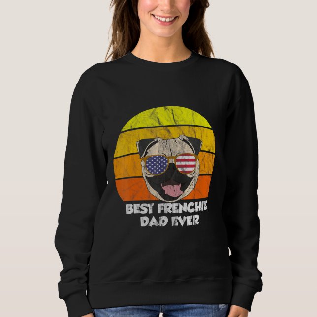 Camiseta Melhor Pai francês Ever Bulldog 1 (Frente)