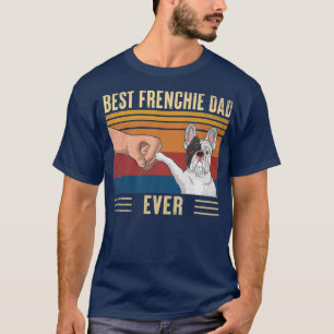Camiseta Melhor Pai francês Ever Vintage Fist Bump Fren