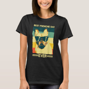 Camiseta Melhor Pai Francês Homens Padres Buldogue Francês 