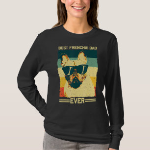 Camiseta Melhor Pai Francês Homens Padres Buldogue Francês