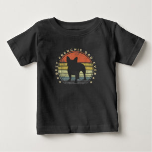 Camiseta melhor pai frenchido de sempre presente de buldo