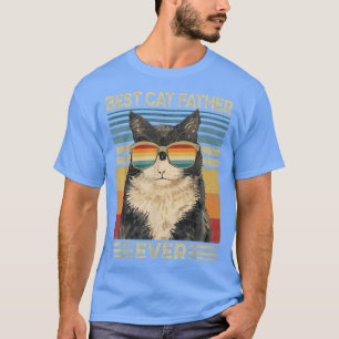 Camiseta Melhor Pai Gato Alguma Vez Retro Vintage, Pai De G