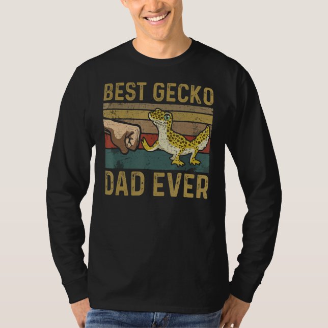 Camiseta Melhor Pai Gecko Nunca Lizard Leopard Gecko (Frente)