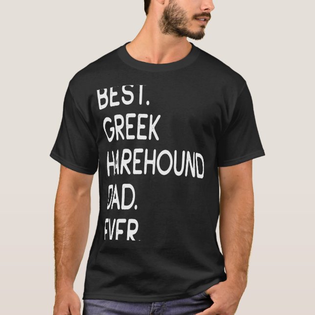 Camiseta Melhor Pai Grego de Harehound Ever Hellinikos Ichn (Frente)