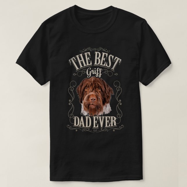 Camiseta Melhor Pai Griff Alguma Vez Com Cabeado Apontando  (Frente do Design)