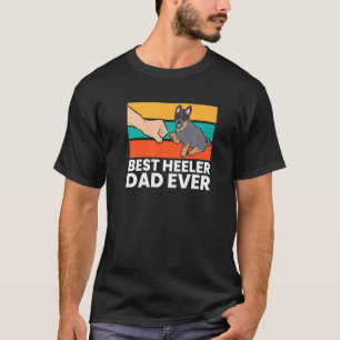 Camiseta Melhor Pai Heeler de Todos Blue Heeler Pai Cão Aus