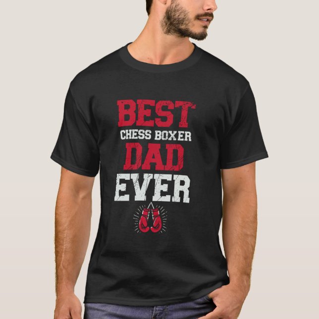 Camiseta Melhor Pai in a box Chess Nunca (Frente)