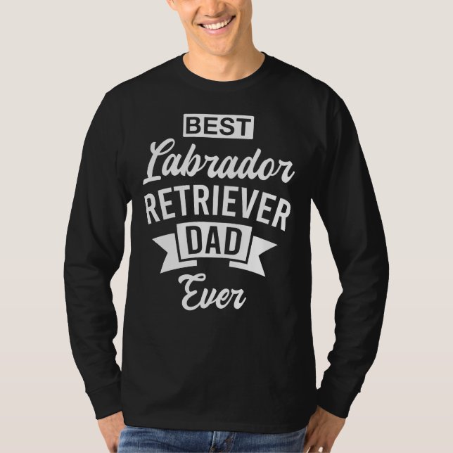 Camiseta Melhor Pai Labrador De Retriever De 169 (Frente)