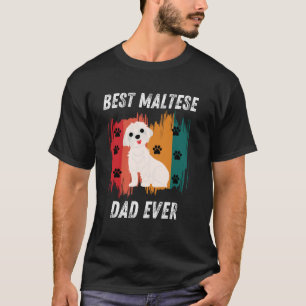 Camiseta Melhor Pai Maltês De Pai Maltês Já Engraçado Pais