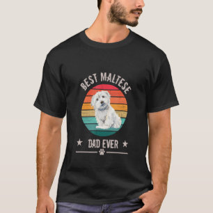 Camiseta Melhor pai Maltês de sempre