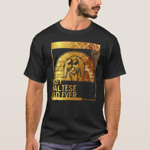 Camiseta Melhor Pai Maltês pai para cães para homens Cachor