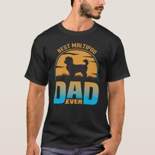 Camiseta Melhor Pai Maltipoo Pai De Porco Retroativo Ever V
