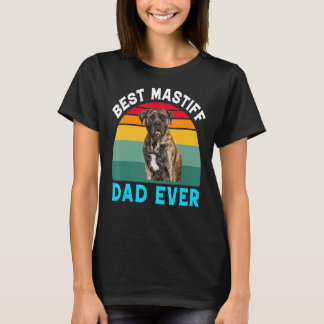 Camiseta Melhor Pai Mastiff Do Proprietário De Pet Do Bullm