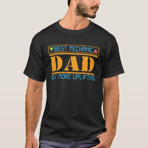 Camiseta Melhor Pai Mecânico de Elevador Entusiastas de Ele