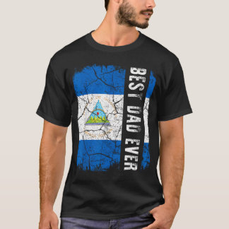 Camiseta Melhor Pai Nicaraguense de Todos os Tempos Nicarág