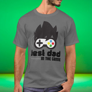 Camiseta Melhor Pai no presente de jogos para Pais de jogos