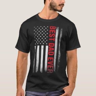 Camiseta Melhor Pai Nos Estados Unidos Bandeira Americana 1