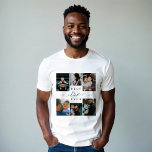 Camiseta Melhor Pai Nunca | Colagem de fotos do Dia de os p<br><div class="desc">Celebrar o Dia de os pais com um presente que captura a essência do amor familiar e das memórias queridas. Nossa Camiseta de Colagem de Fotos do Melhor Padre Ever apresenta uma grade personalizada de colagem de 6 fotos, perfeita para mostrar suas fotos especiais da família e momentos inesquecíveis com...</div>