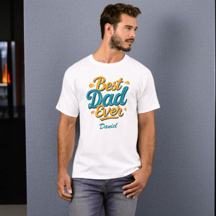 Camiseta Melhor Pai Nunca Dia de os pais Personalizado na
