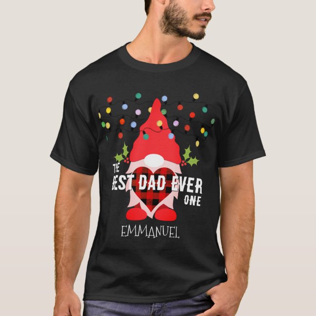 Camiseta MELHOR PAI NUNCA Gnomo de Natal (Frente)