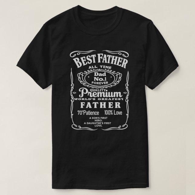 Camiseta Melhor Pai – Pai Premium” | O presente perfeito pa (Frente do Design)