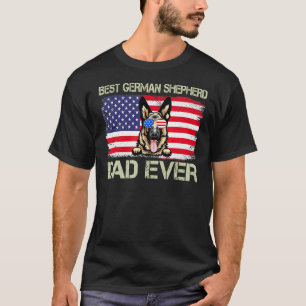 Camiseta Melhor Pai Pastor Alemão de Todos os Tempos Bandei