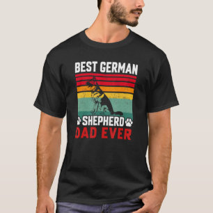 Camiseta Melhor Pai Pastor Alemão de Todos os Tempos Papai