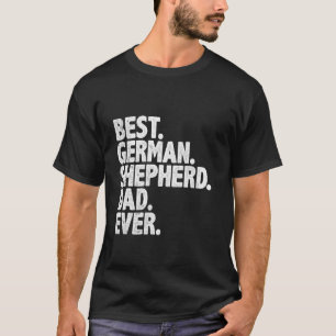 Camiseta Melhor Pai Pastor Alemão Engraçado Dono de Cachorr