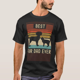 Camiseta Melhor Pai Pele Alguma Vez Vintage Retro Dog e Pro